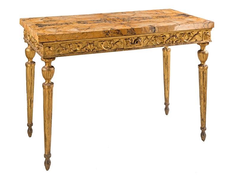 Consolle in Legno Dorato