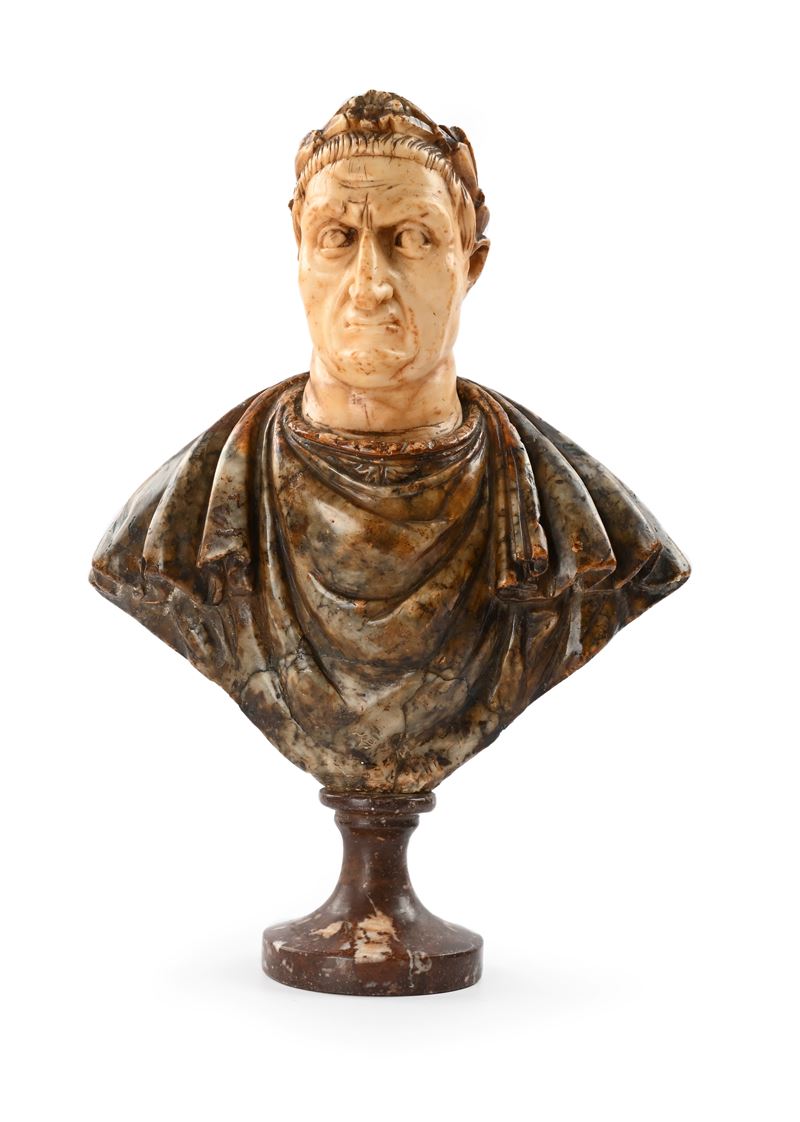 Busto di Cesare, marmi vari, XIX secolo