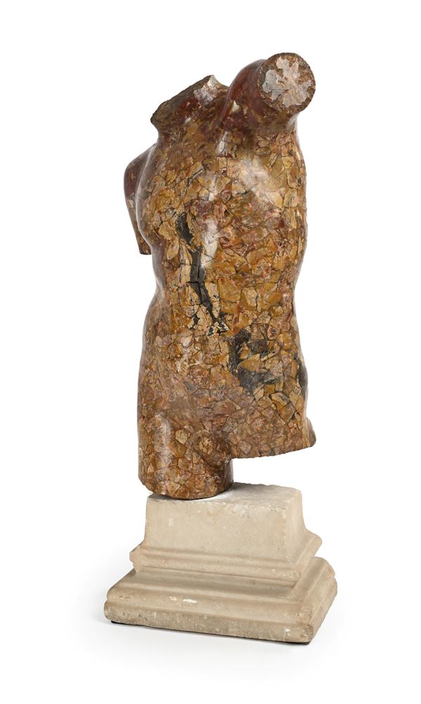 Torso virile acefalo in breccia, XX secolo