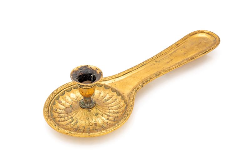 Bugia, in ottone dorato