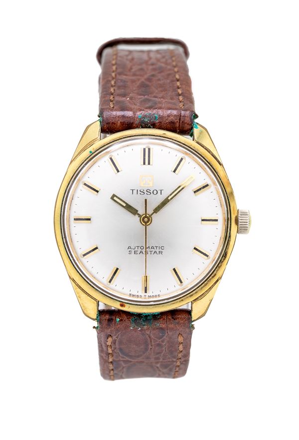 Tissot Seastar Automatic (Cal. 783-1) - Orologio da polso automatico da uomo in metallo placcato in oro giallo 20M con fondello in acciaio
