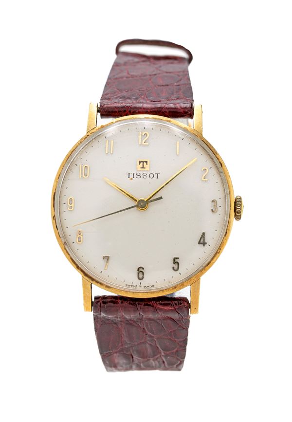 Tissot - Orologio da polso a carica manuale da uomo in oro giallo 750/000