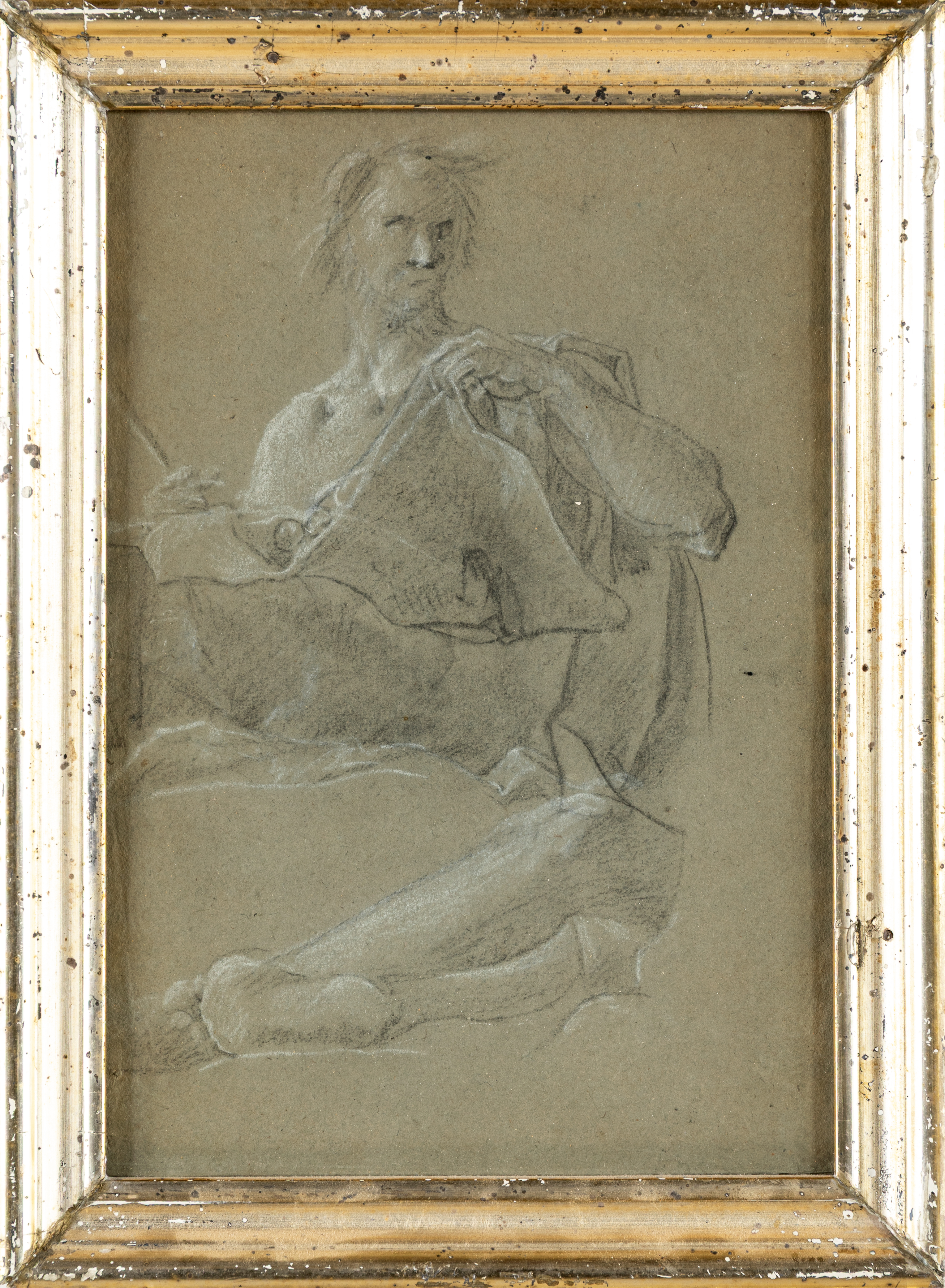 Scuola Bolognese del XVIII Secolo - Studio di figure barbuta