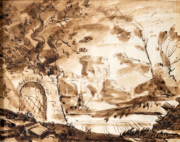 Paesaggio con pescatori