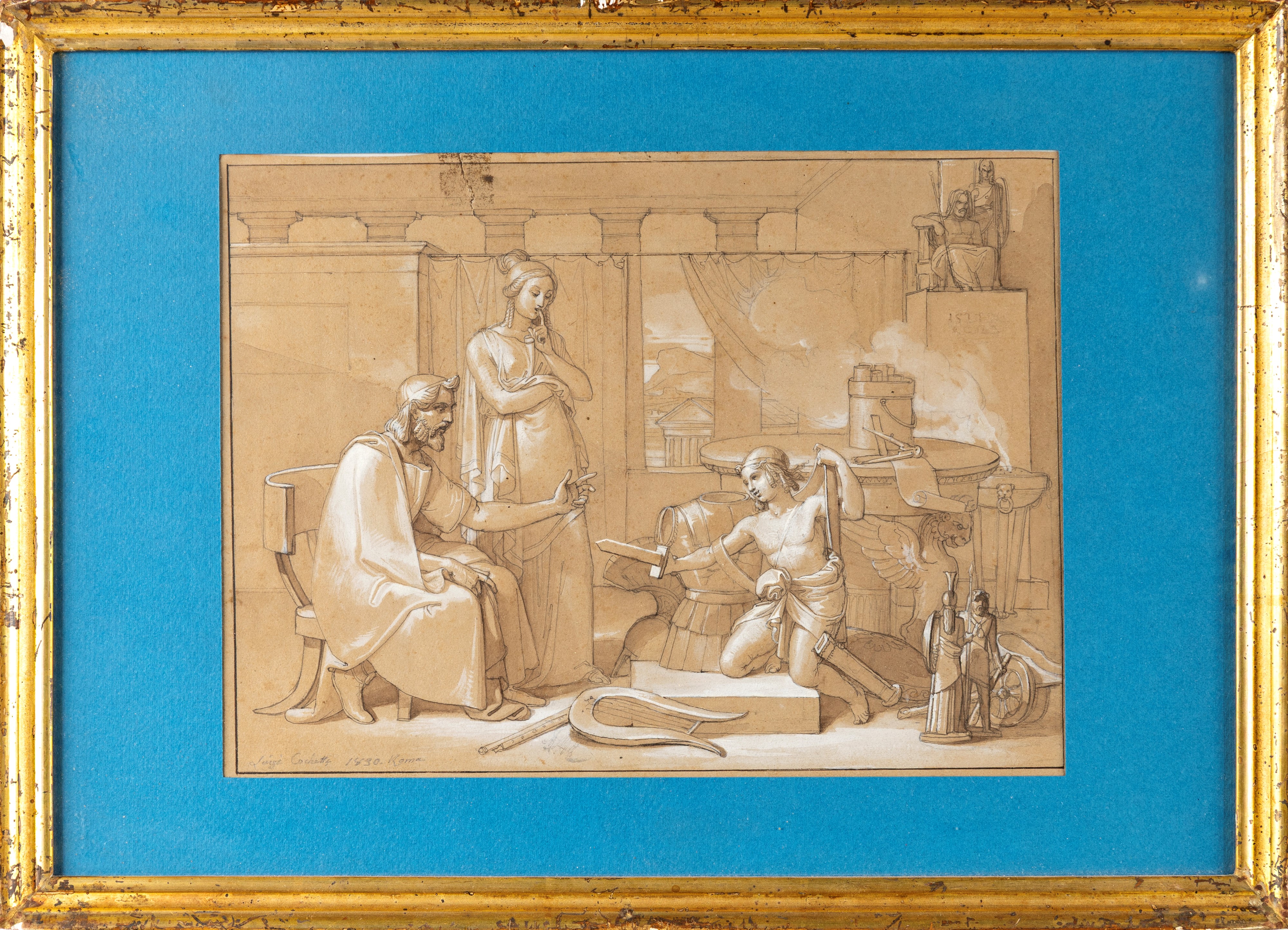 Luigi Cochetti, Infanzia di Achille