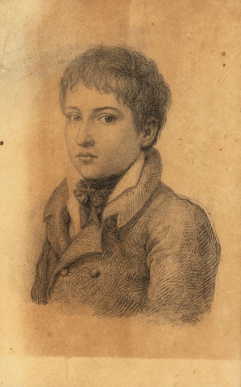 Scuola Italiana del XIX Secolo - Ritratto di giovane