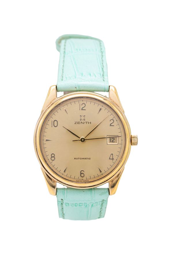 Zenith 27.0190.462 (Cal. ETA 2892-2) - Orologio da polso automatico con datario da uomo in metallo placcato in oro giallo e fondello in acciaio