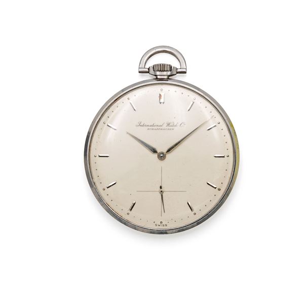 IWC International Watch Co. 210 (Cal. C95) - Orologio da tasca extraplat remontoir da uomo in acciaio 