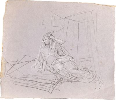 Studio di figura sdraiata