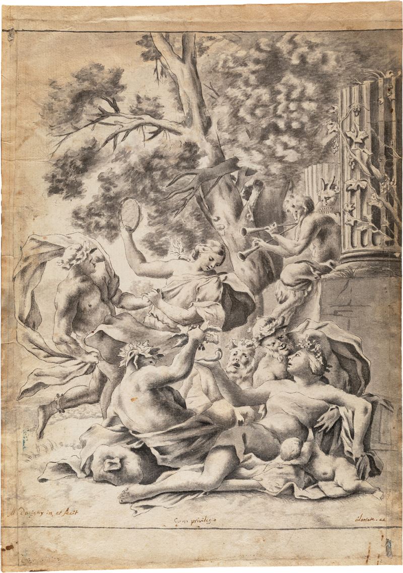 Scuola Francese del XVIII Secolo - Scena bacchica