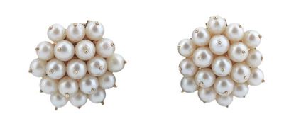 Orecchini con Pave' di Perle