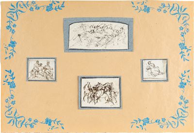 Studi di scene mitologiche