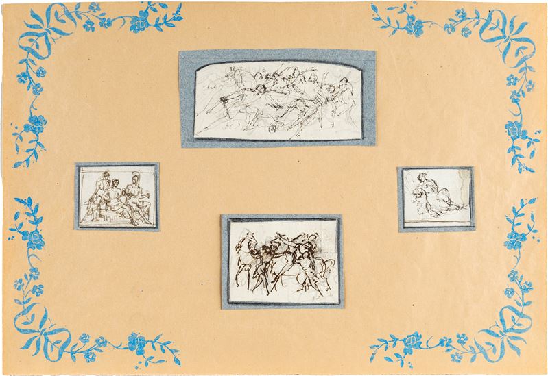 Scuola Neoclassica Italiana - Studi di scene mitologiche