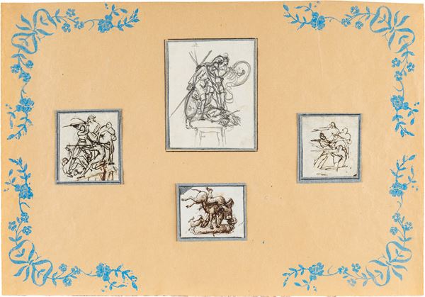 Scuola neoclassica italiana - Studi di composizioni storiche
