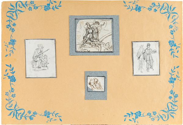 Scuola neoclassica italiana - Studi di figure
