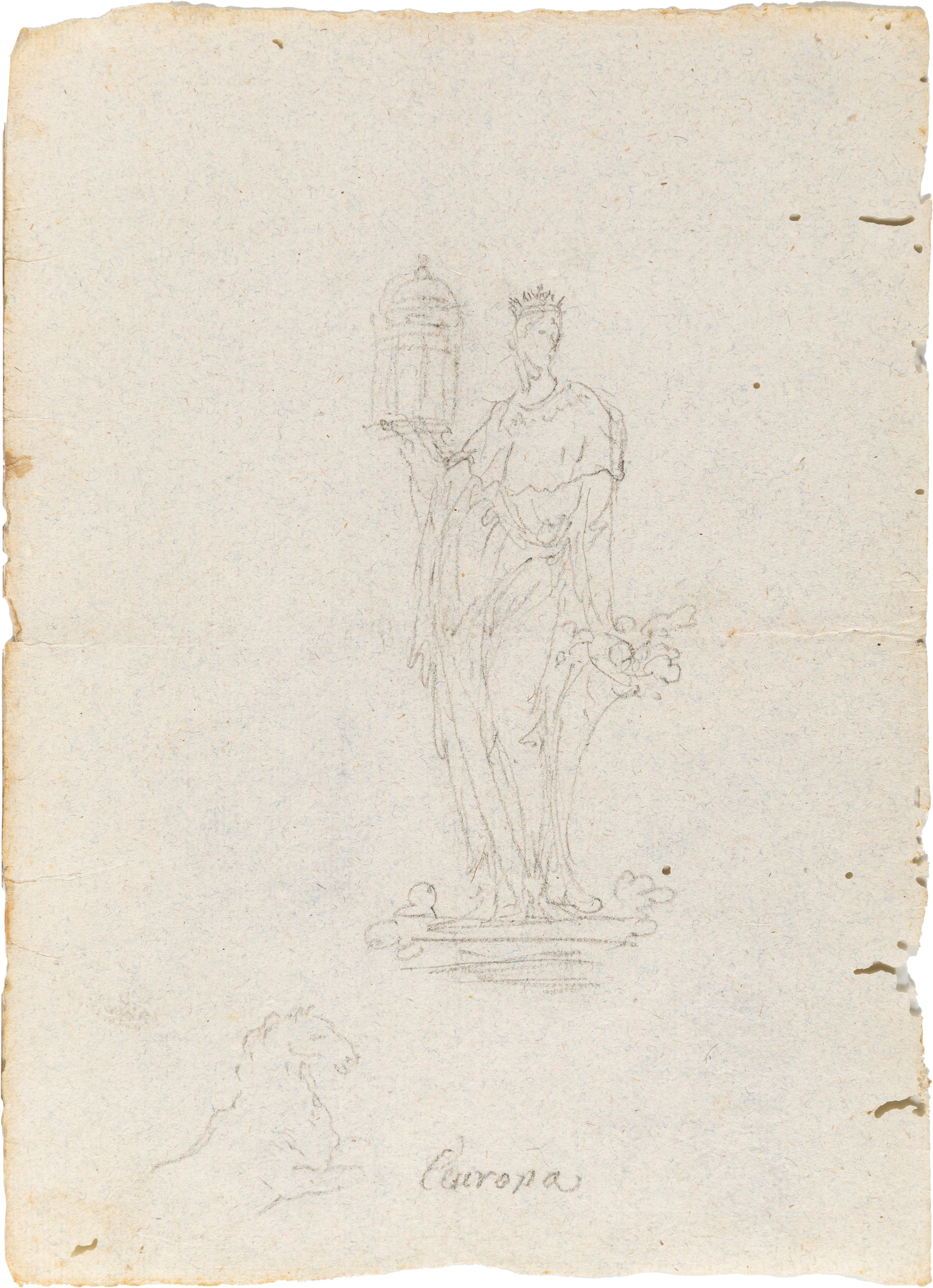 Scuola Romana del XVIII Secolo - Studio per i Quattro Continenti