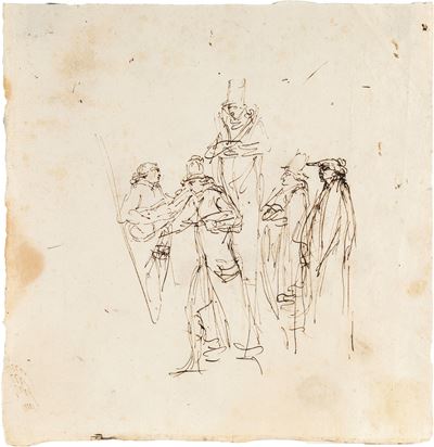 Studio di personaggi e musici