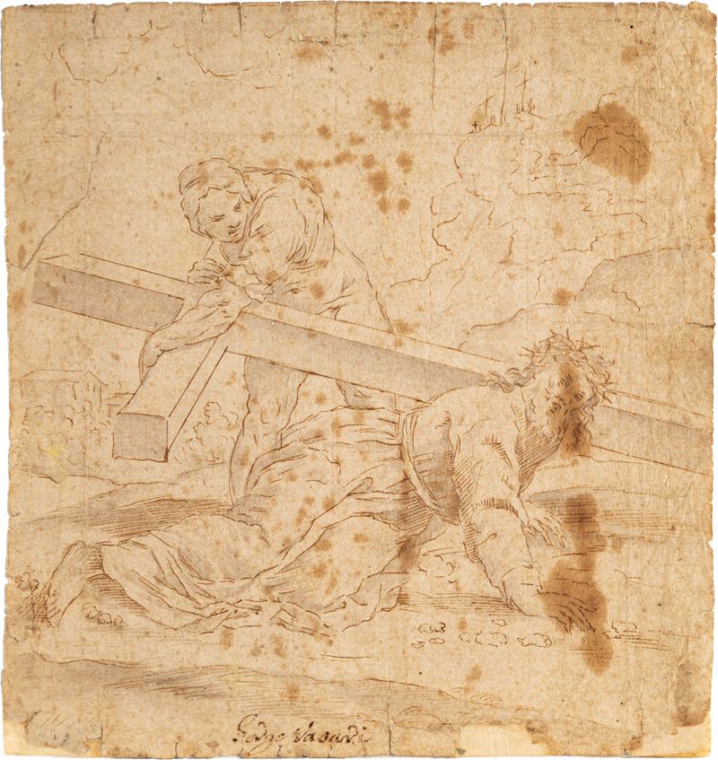 Simone Cantarini - Studio per Pietà