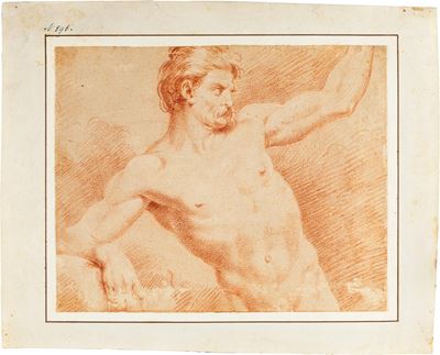 Studio di nudo con baffi