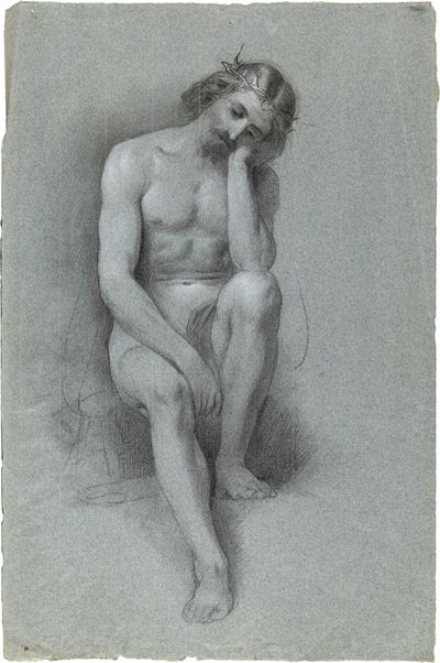 Scuola italiana, Studio accademico dal vero raffigurante Cristo