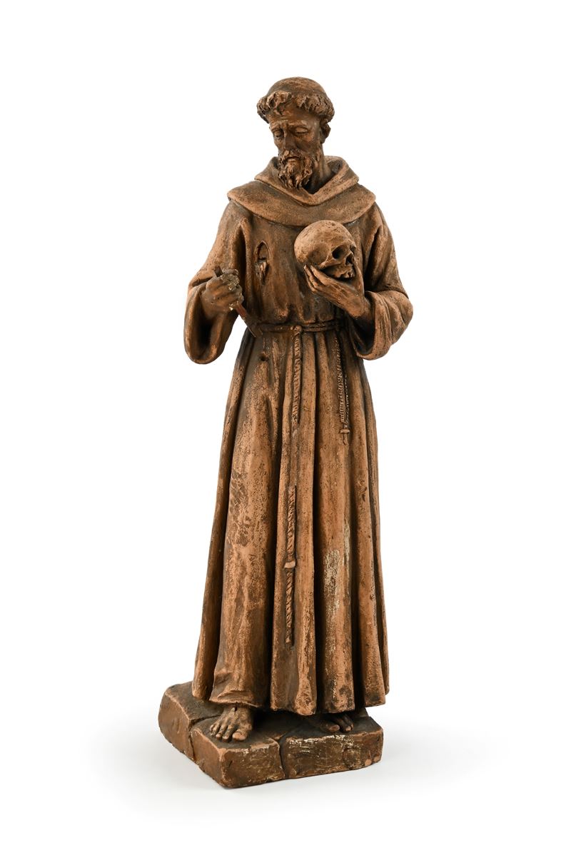 Francesco Nasti - San Francesco d'Assisi in terracotta
