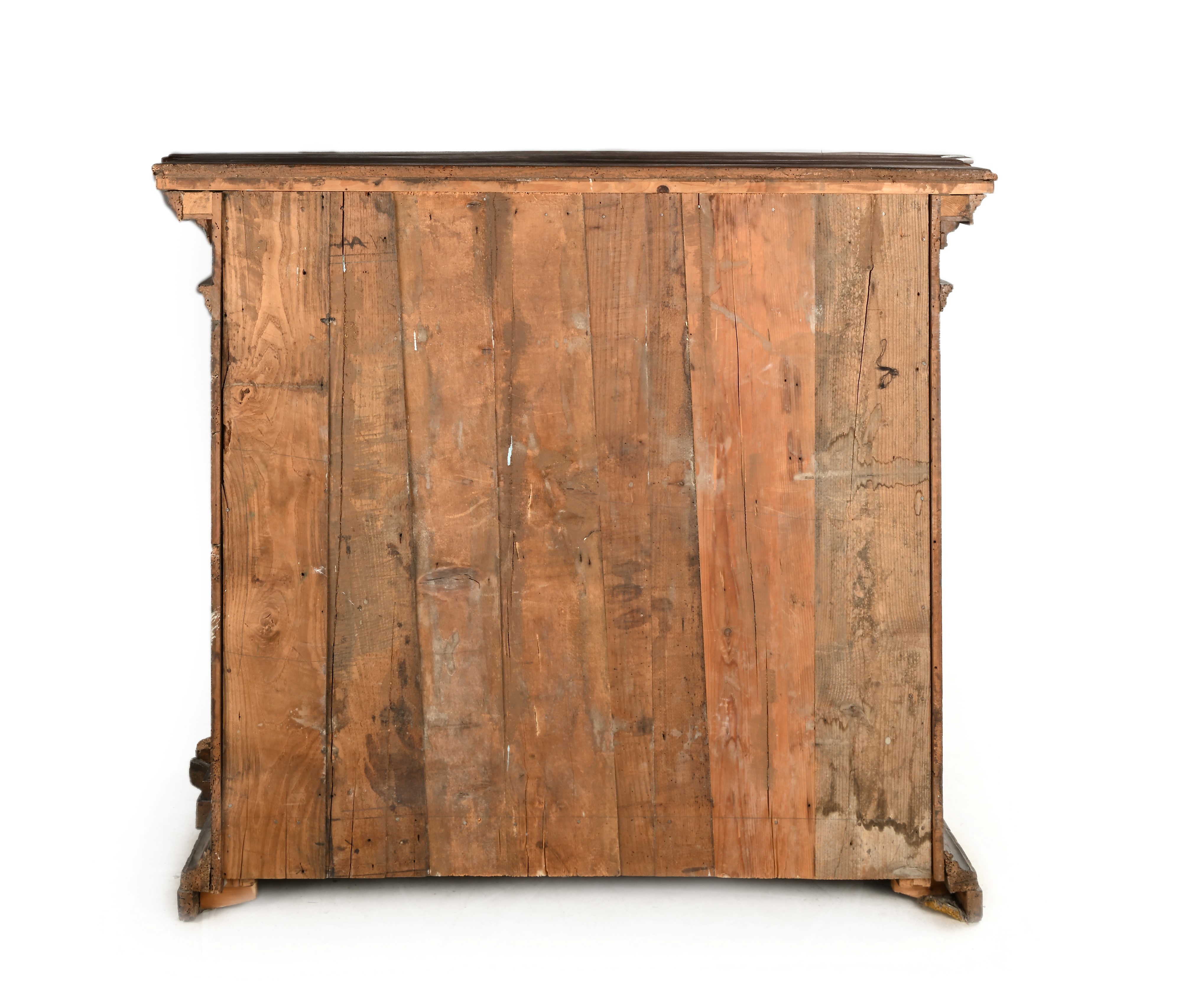 Credenza, Italia centrale, XVII secolo, struttura architettonica in legno di noce