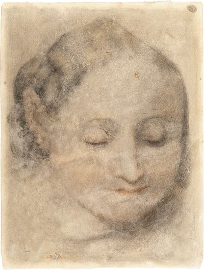Scuola Marchigiana, fine del XVII secolo, Studio di testa baroccesca