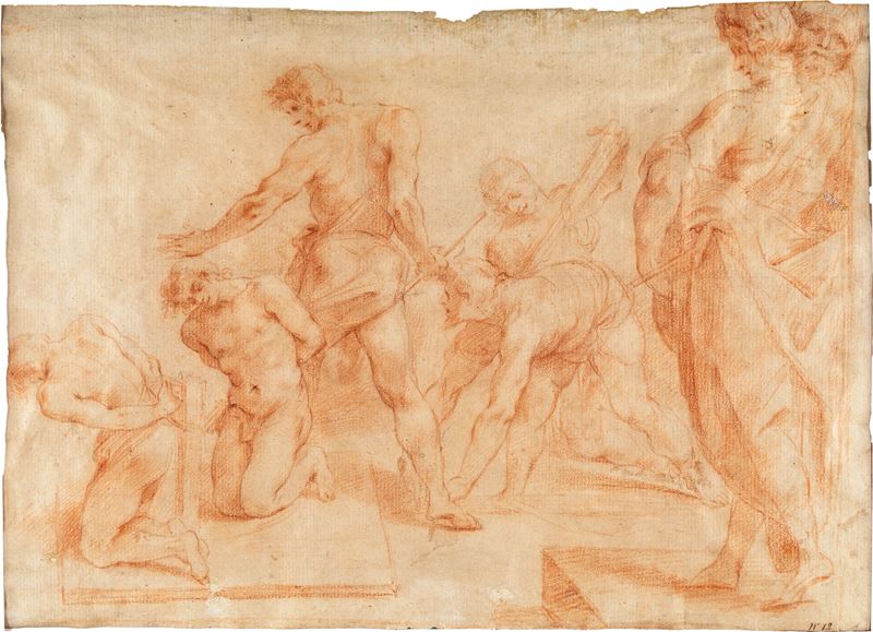Francesco Allegrini - Bruto console assiste all’esecuzione dei suoi figli (copia dal Cesari)