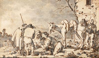 Pieter van Bloemen, Bivacco di contadini