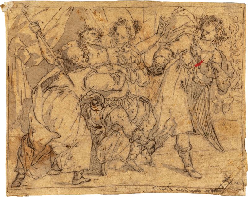 Scuola Genovese del XVII Secolo - Saul e Davide
