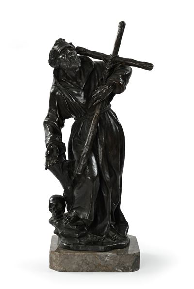 San Girolamo, bronzo brunito