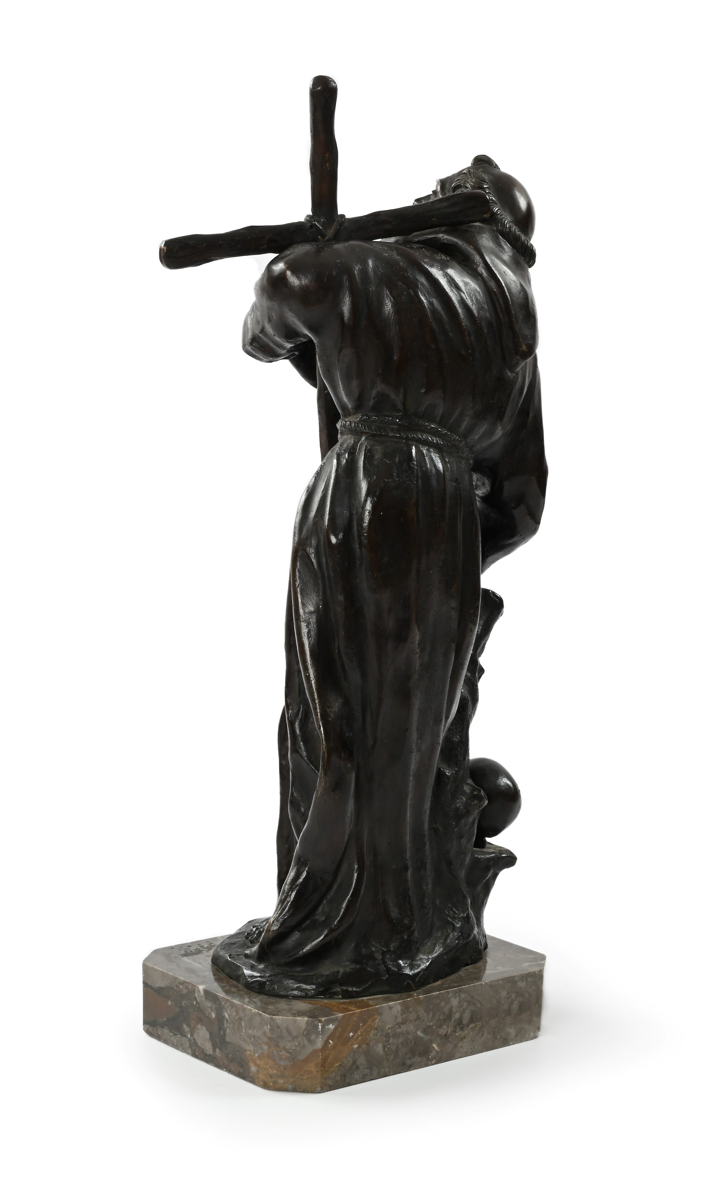 Scultore del XVIII Secolo - San Girolamo, bronzo brunito