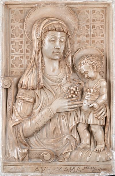 Madonna dell’Uva, altorilievo in marmo