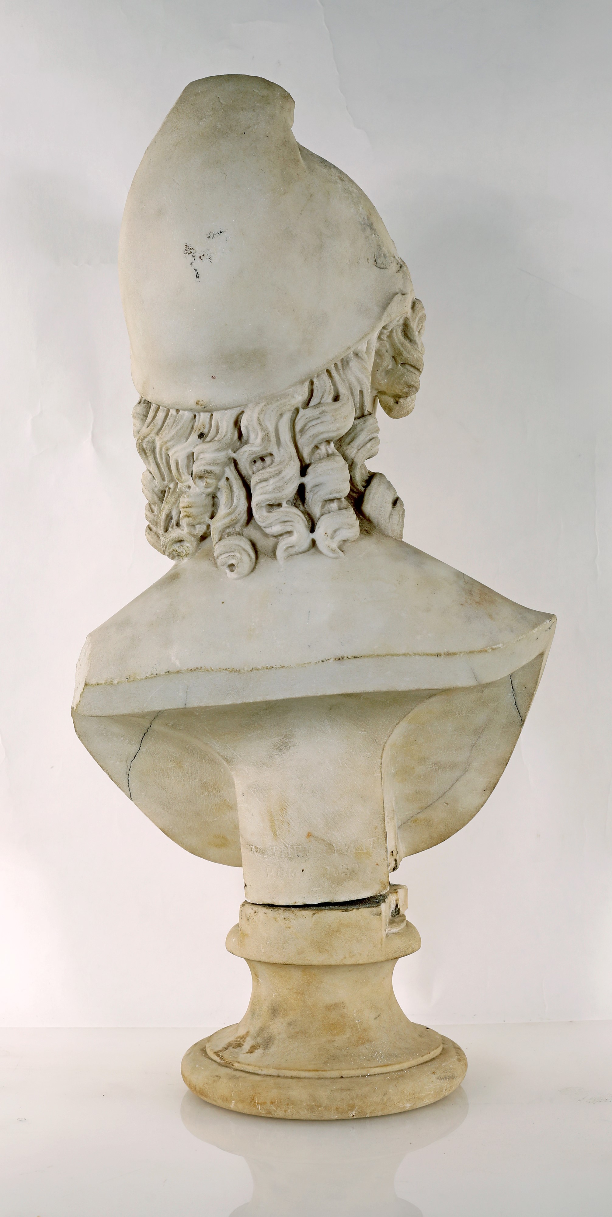 William Theed il Giovane - Testa di Ganimede, marmo bianco, 1830