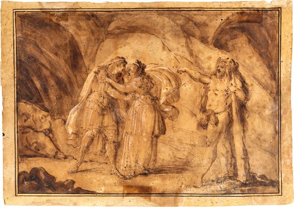 Scuola  Bolognese del XVIII secolo - Storia di Ercole