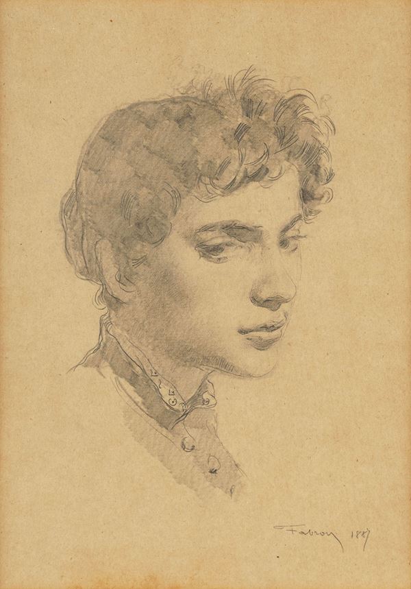 Luigi Fabron - Ritratto femminile