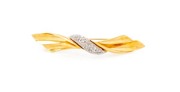 Spilla in oro e brillanti