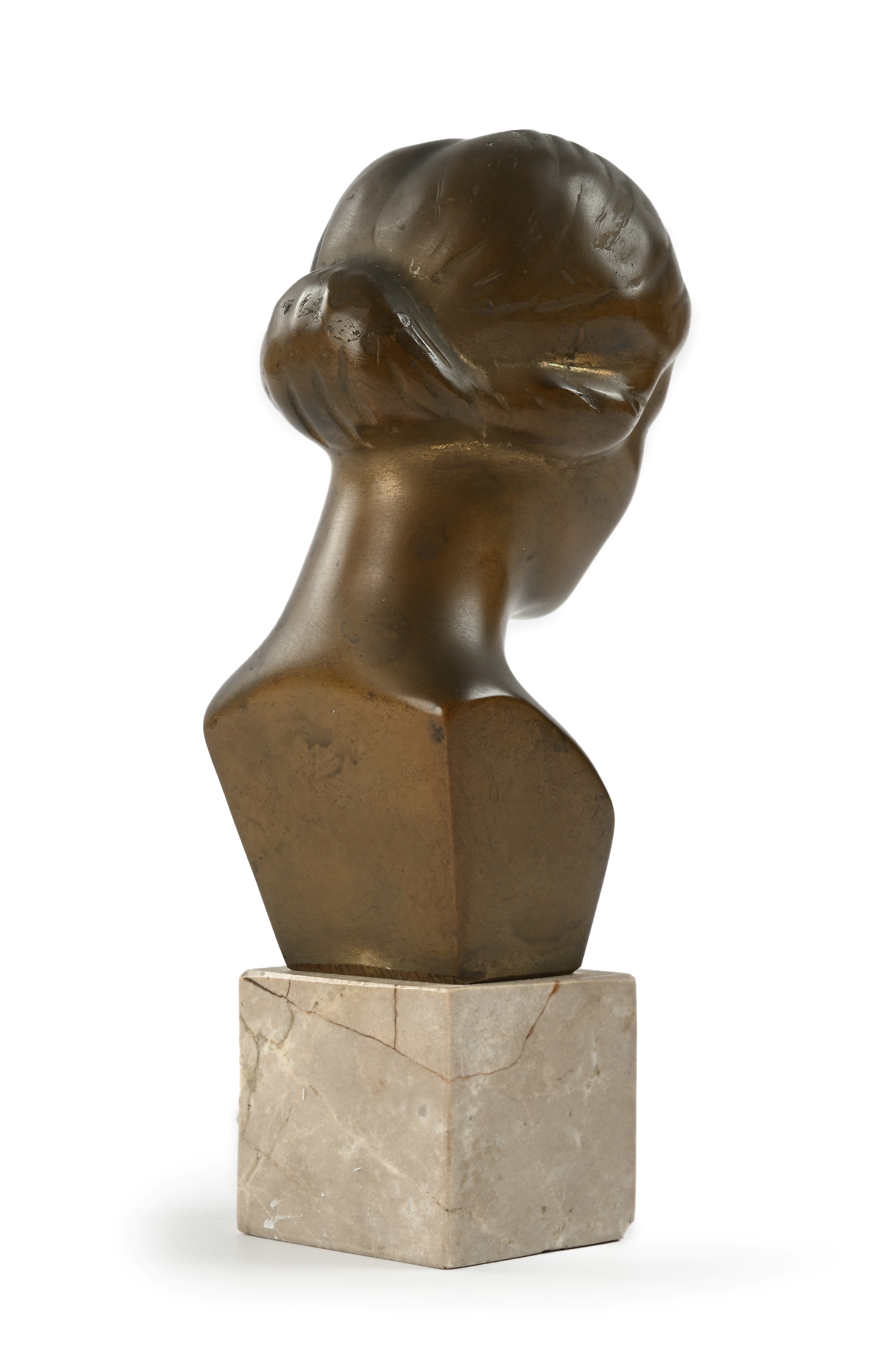 Lorenzo Recchia - Testa femminile in bronzo