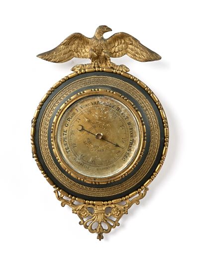 Barometro con aquila, cm 19x12