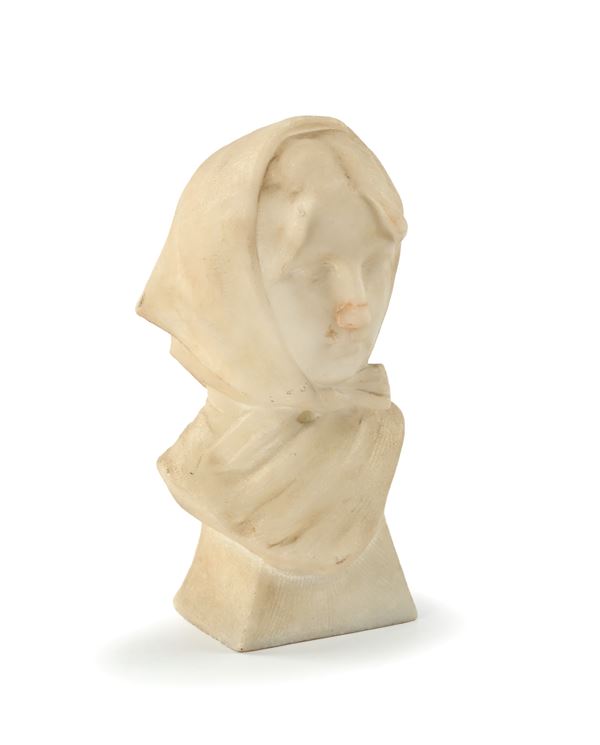 Testa di donna con fazzoletto