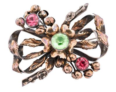 Set 5 Spille, 1 Ramo Pietre Celesti, 1 Fiocco Pietre Rosa/verde, 1 Quadrato Pietre Gialle/blu/ros...