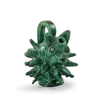 Porrone a riccio, ceramica di Seminara, Calabria, XX secolo