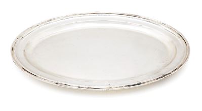 Argenteria, Grande vassoio ovale in argento 800/000