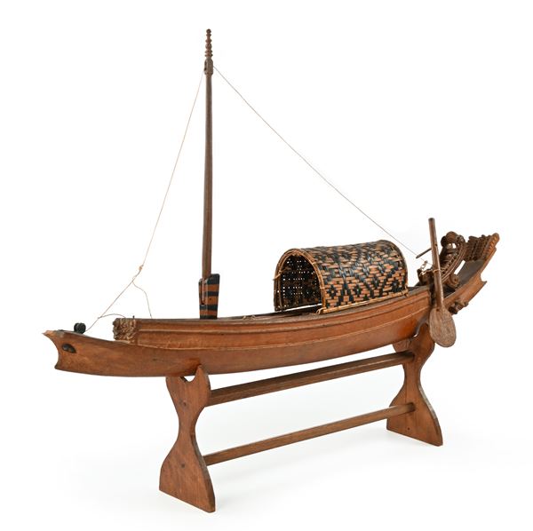 Modello di barca solare in legno - difetti e mancanze