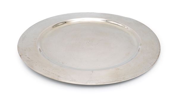 Piatto circolare in argento