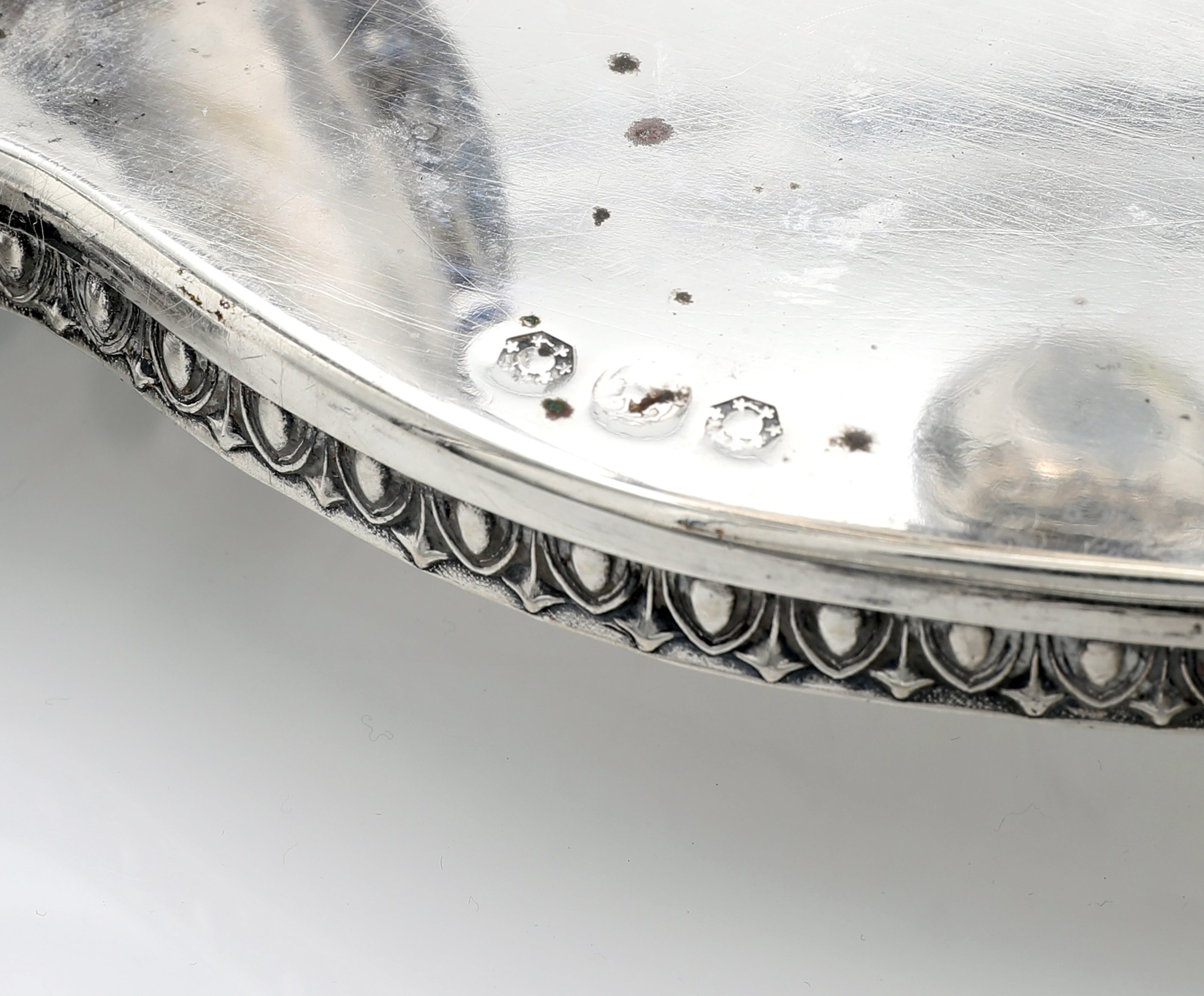 Acetoliera, argento, cm 35x22x10