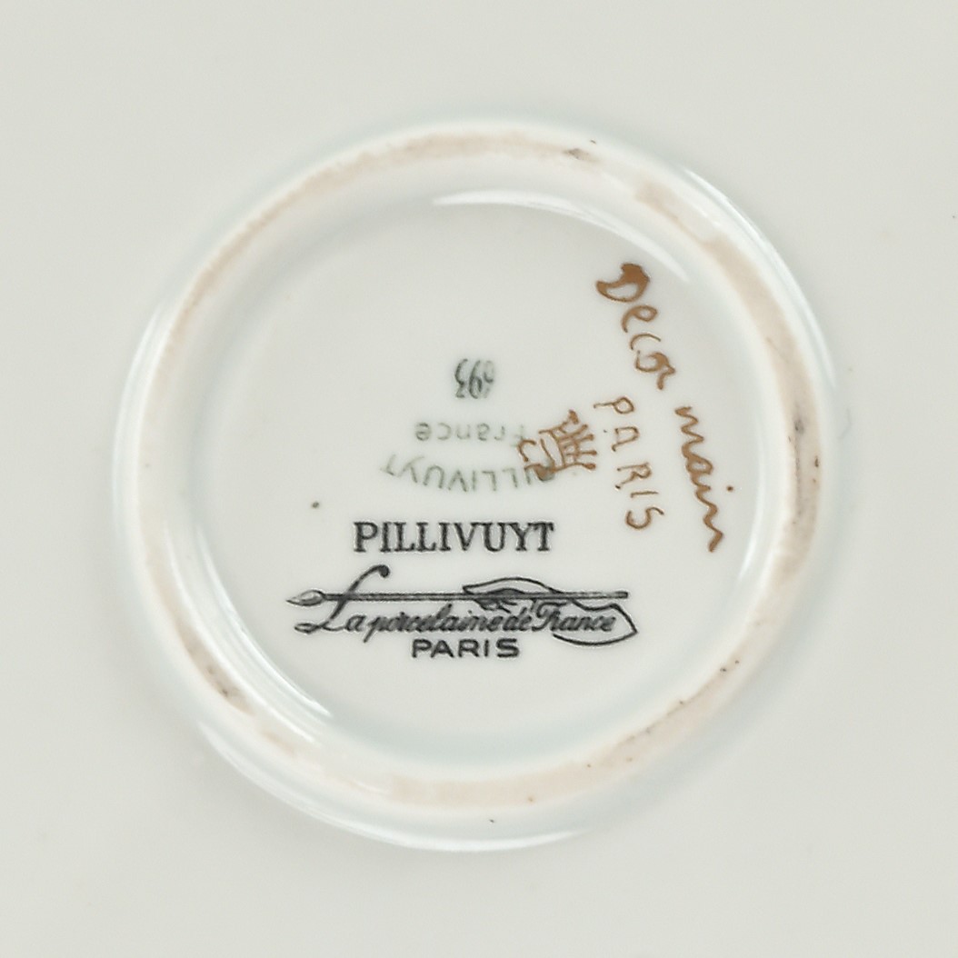 Pillivuyt, Coppa in porcellana con mestolo dorato, Parigi