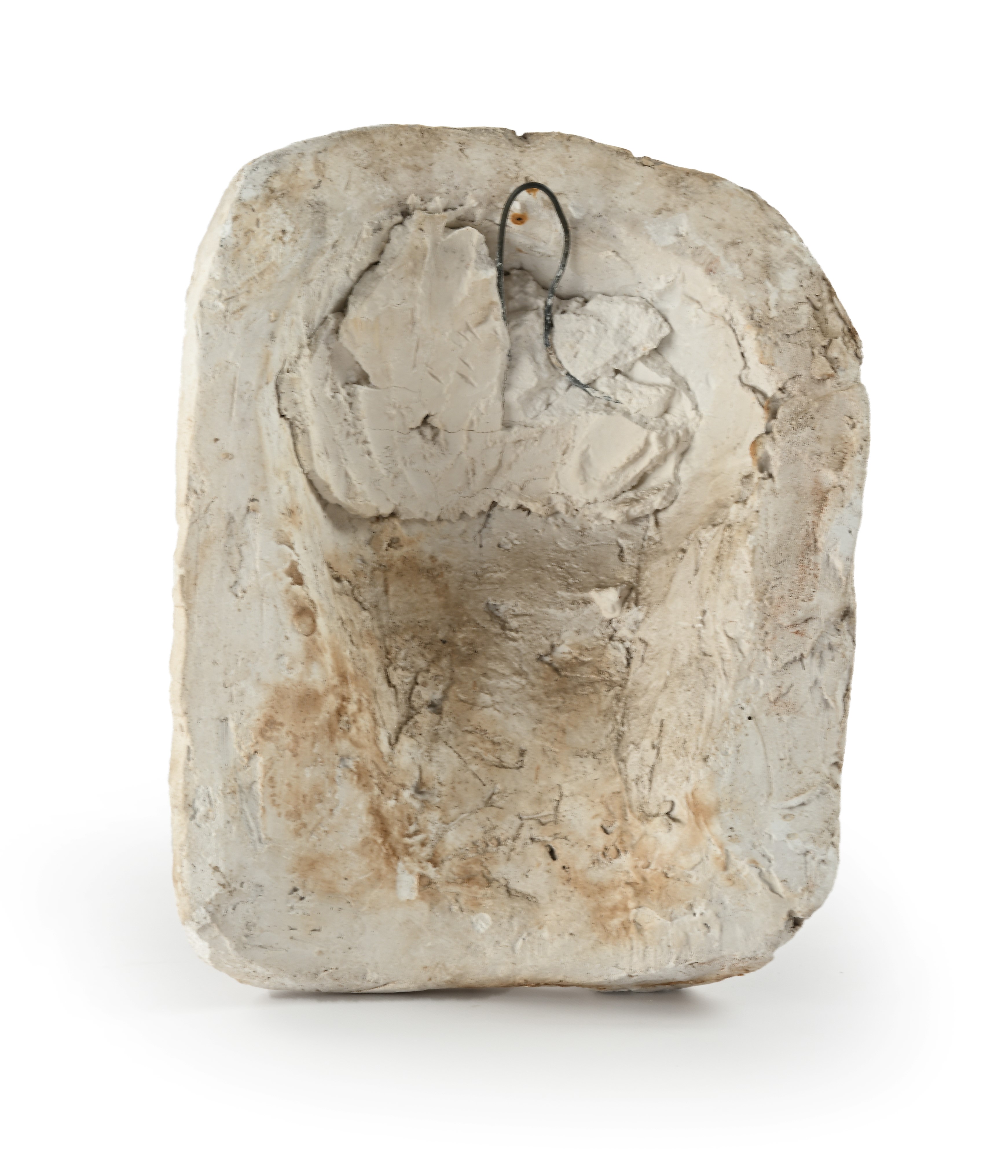 Plasticatore del XIX Secolo - Volto di amorino in altorilievo in gesso