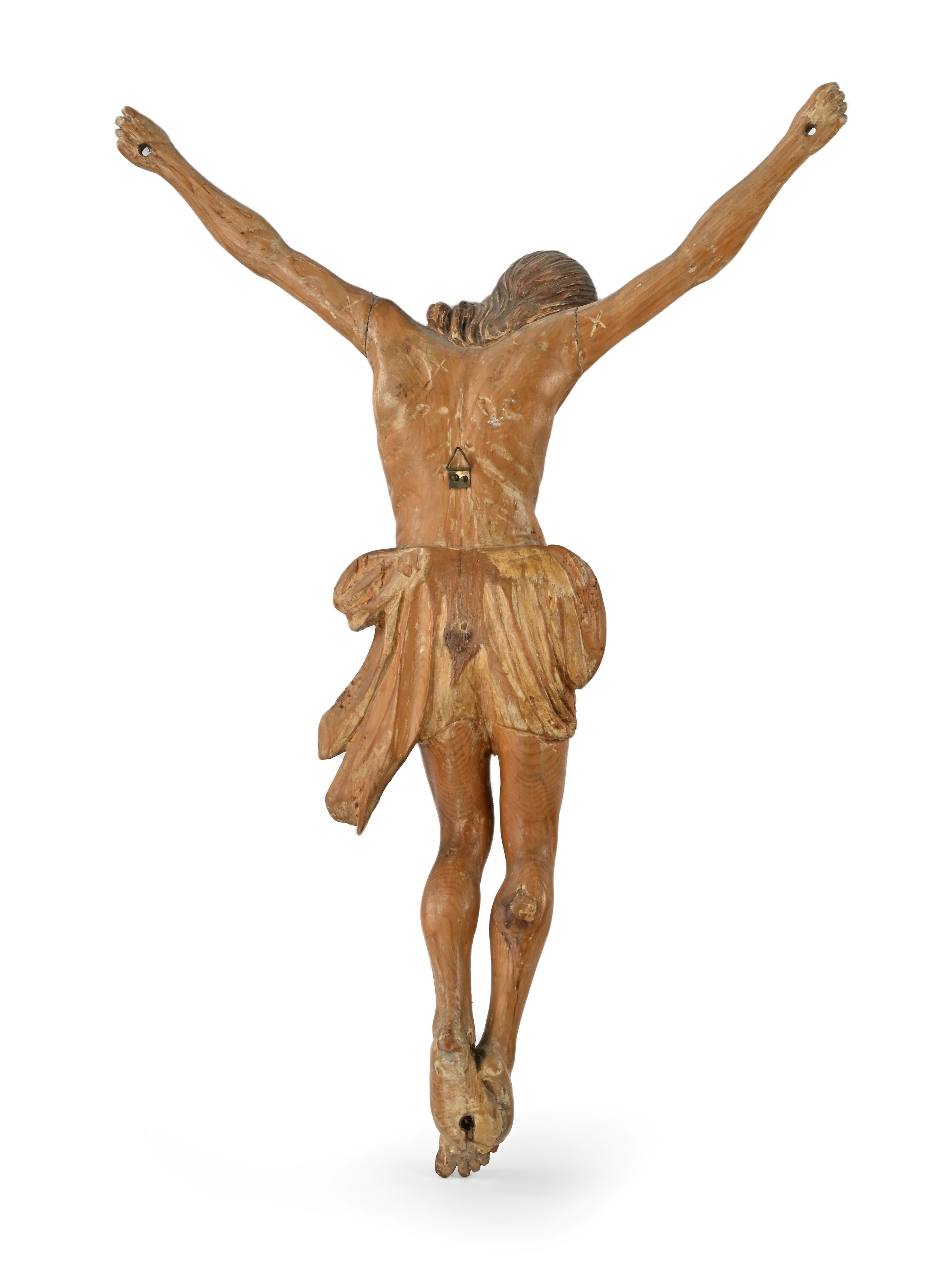 Cristo crocifisso, scultura lignea, XX secolo
