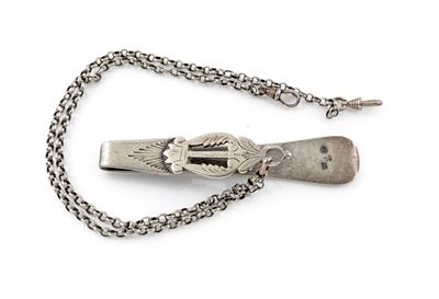 Chatelain da orologio, argento 800/000